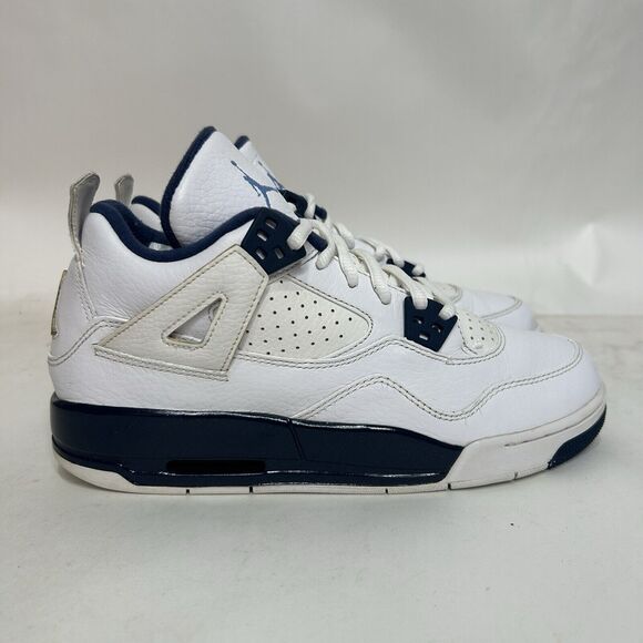 Nike Shoes Air Jordan 4 Retro BG “Columbia/Legend Blue” 2024 - Picture 4 of 9